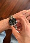premium quality, digital watch, silver chain